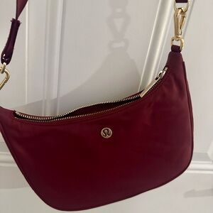 Lululemon Athletica Deep Red Shoulder Bag